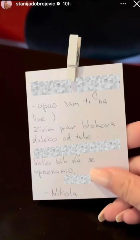Stanija Dobrojević pokazala pažnju od misterioznog muškarca