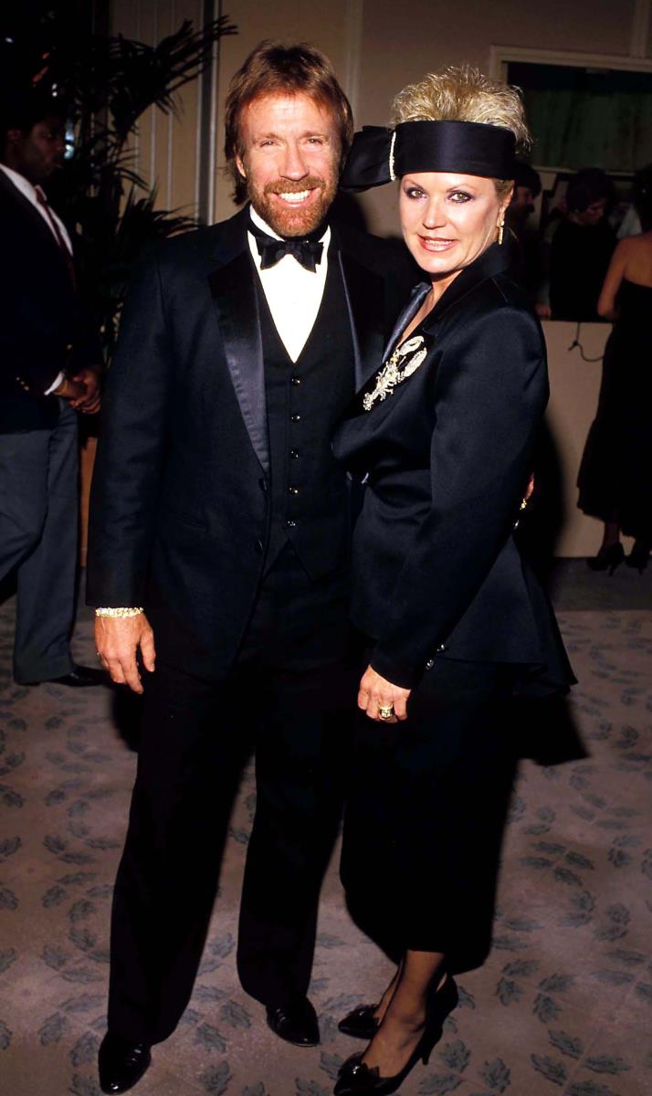 Čak Noris sa prvom suprugom Dajan Holoček