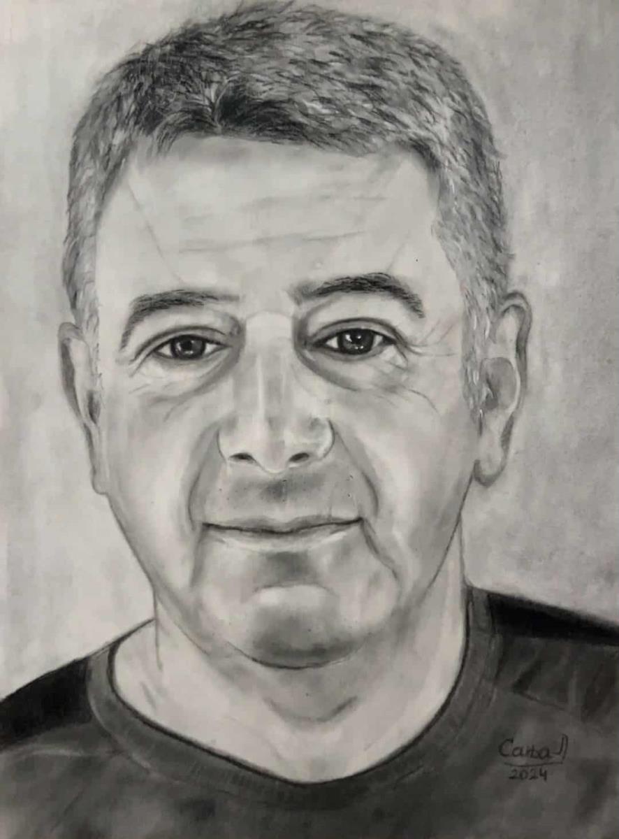 Sanja Luković, portret njenog supruga Saše.JPG