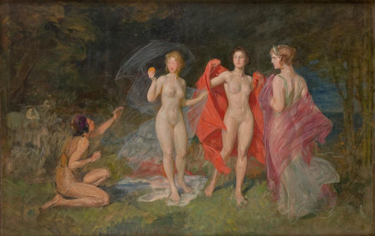 Pavle Paja Jovanović, Parisov sud, 1906, ulje na platnu, 120 x 180 cm