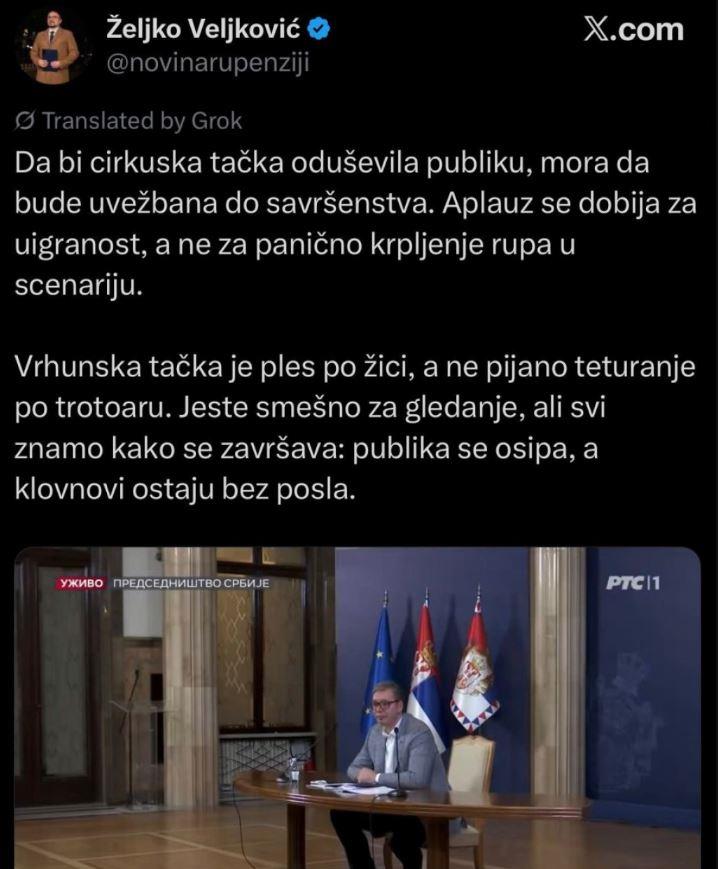 Medijska hajka i uvrede blokadera Aleksandar Vučić