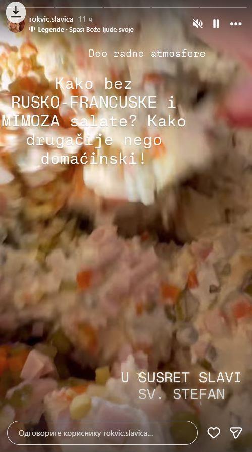 Slavica Rokvić sprema za krsnu slavu