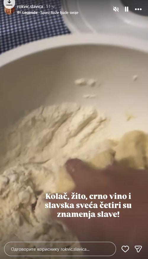 Slavica Rokvić sprema za krsnu slavu