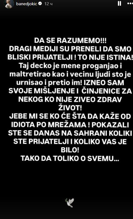 PRIJATELJ POKOJNOG MATIJE PONOVO ŠOKIRA: Bane Đokić opet je uzdrmao društvene mreže izjavom - "Neka objasne od čega se zarazio" (FOTO)