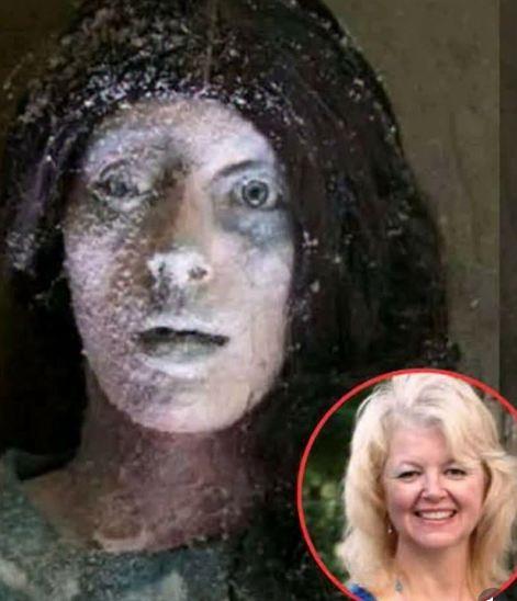 Džin Hilijard smrznuta, i Džin Hilijard sada, kolaž fotografija