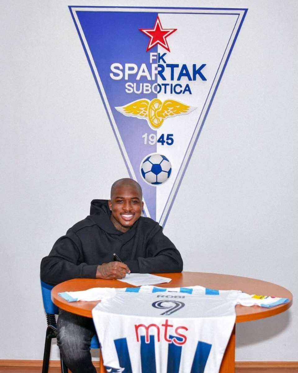 Najdžel Roberta na promociji u Spartaku iz Subotice 2025.