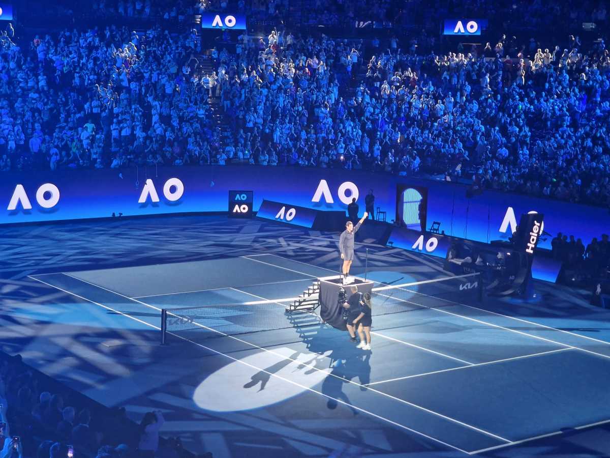 Egzibicija Australijan open Rodžer Federer