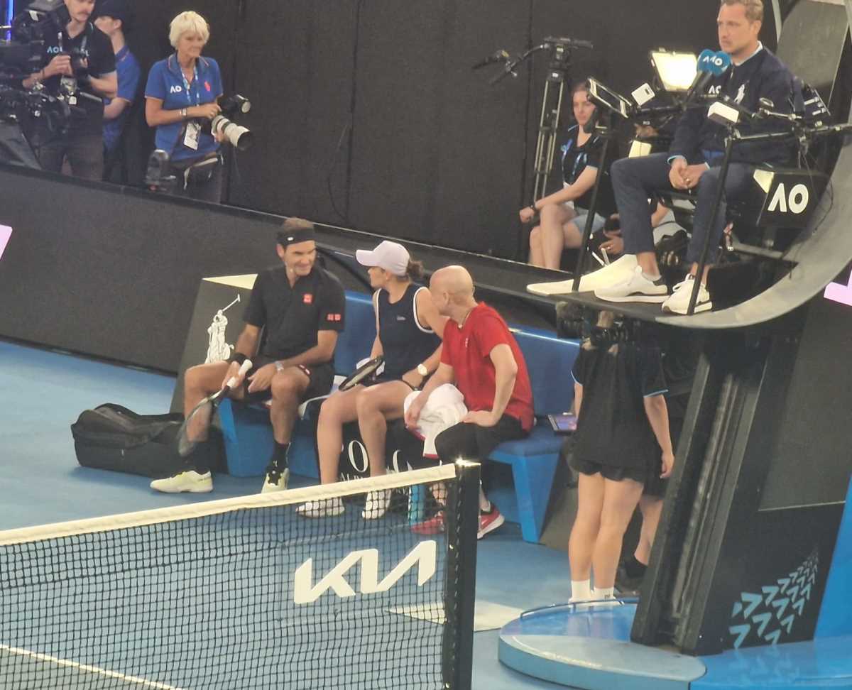 Egzibicija Australijan open Rodžer Federer