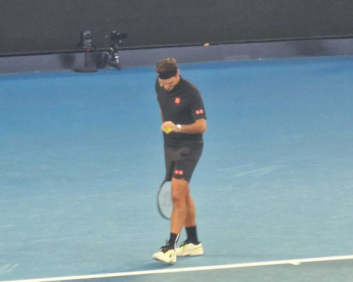 Egzibicija Australijan open Rodžer Federer