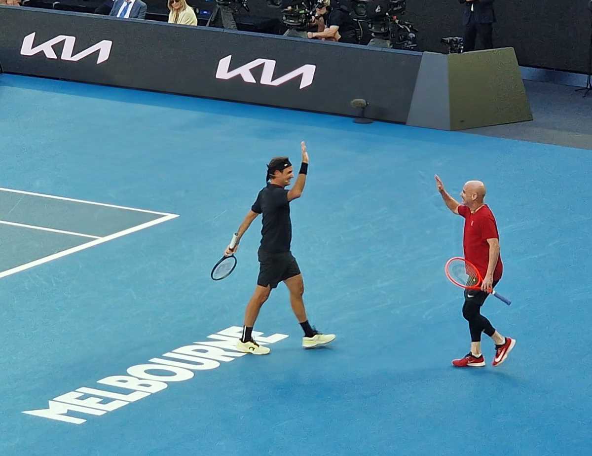 Egzibicija Australijan open Rodžer Federer