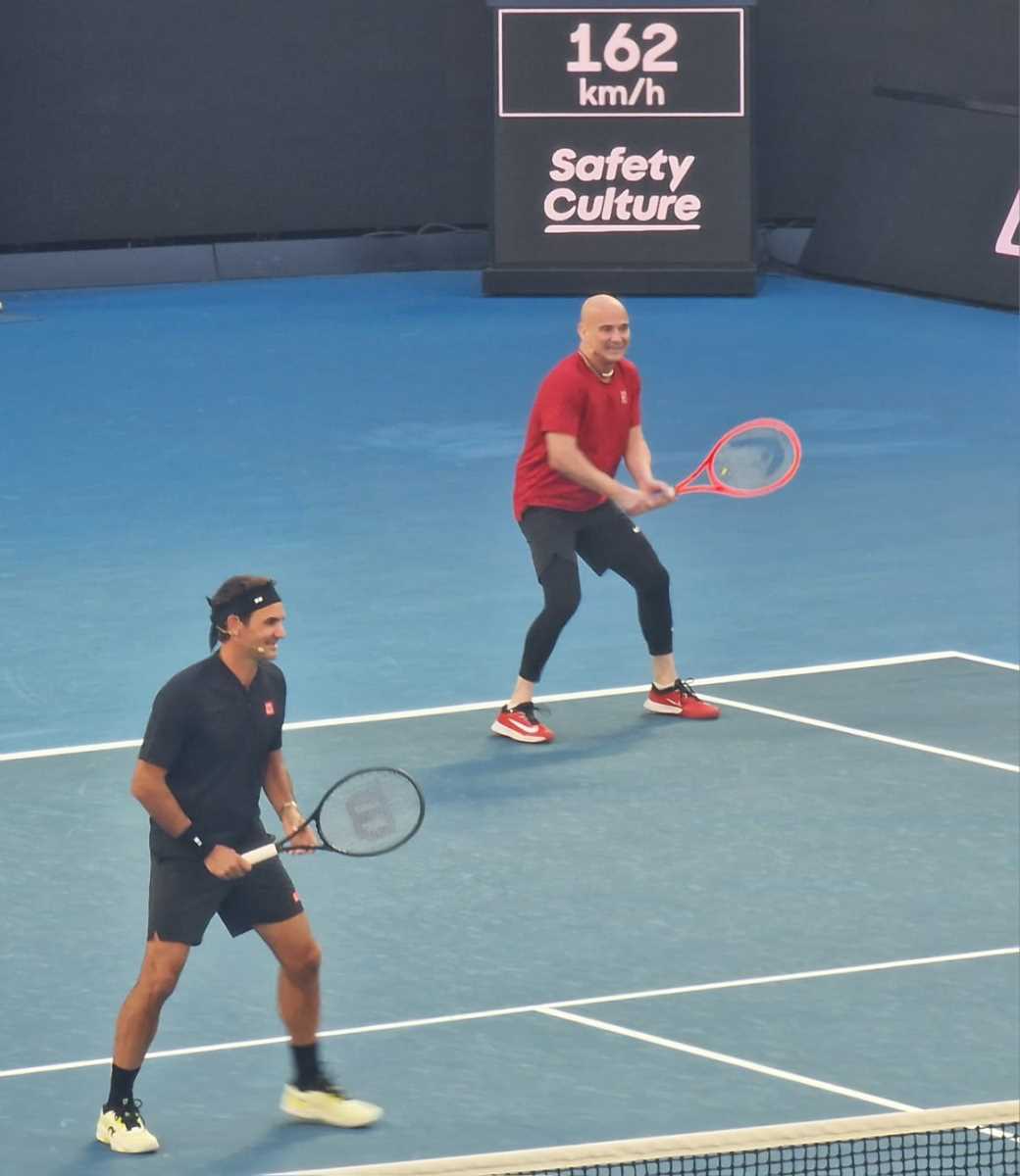 Egzibicija Australijan open Rodžer Federer