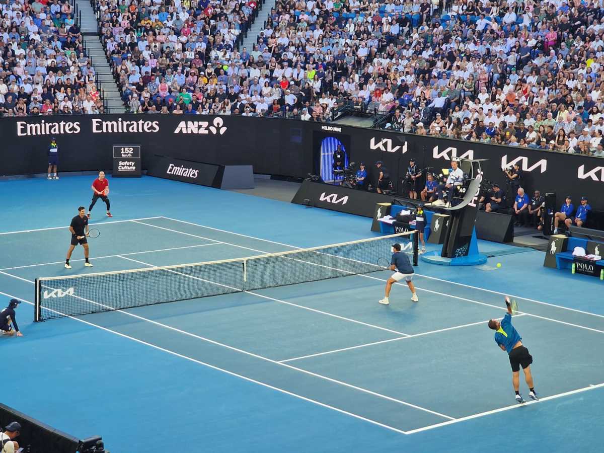 Egzibicija Australijan open Rodžer Federer
