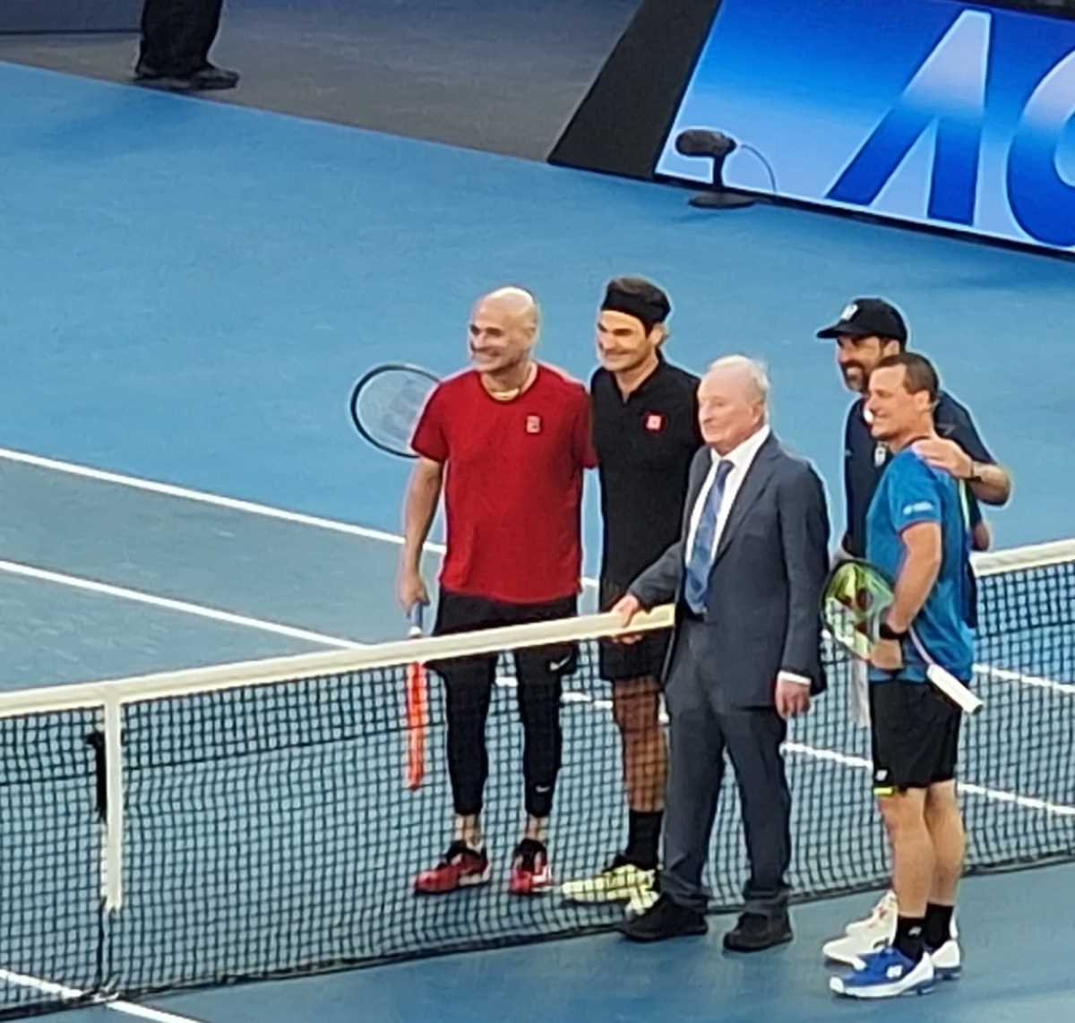 Egzibicija Australijan open Rodžer Federer