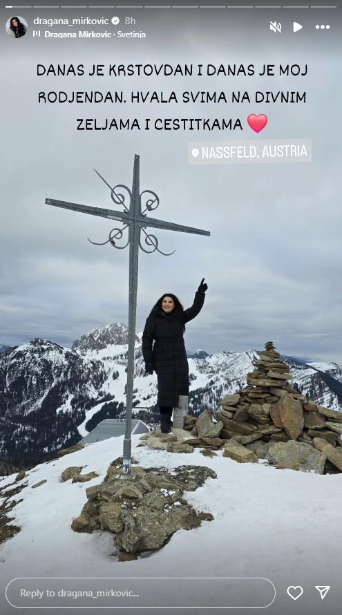Dragana Mirković slavi rođendan