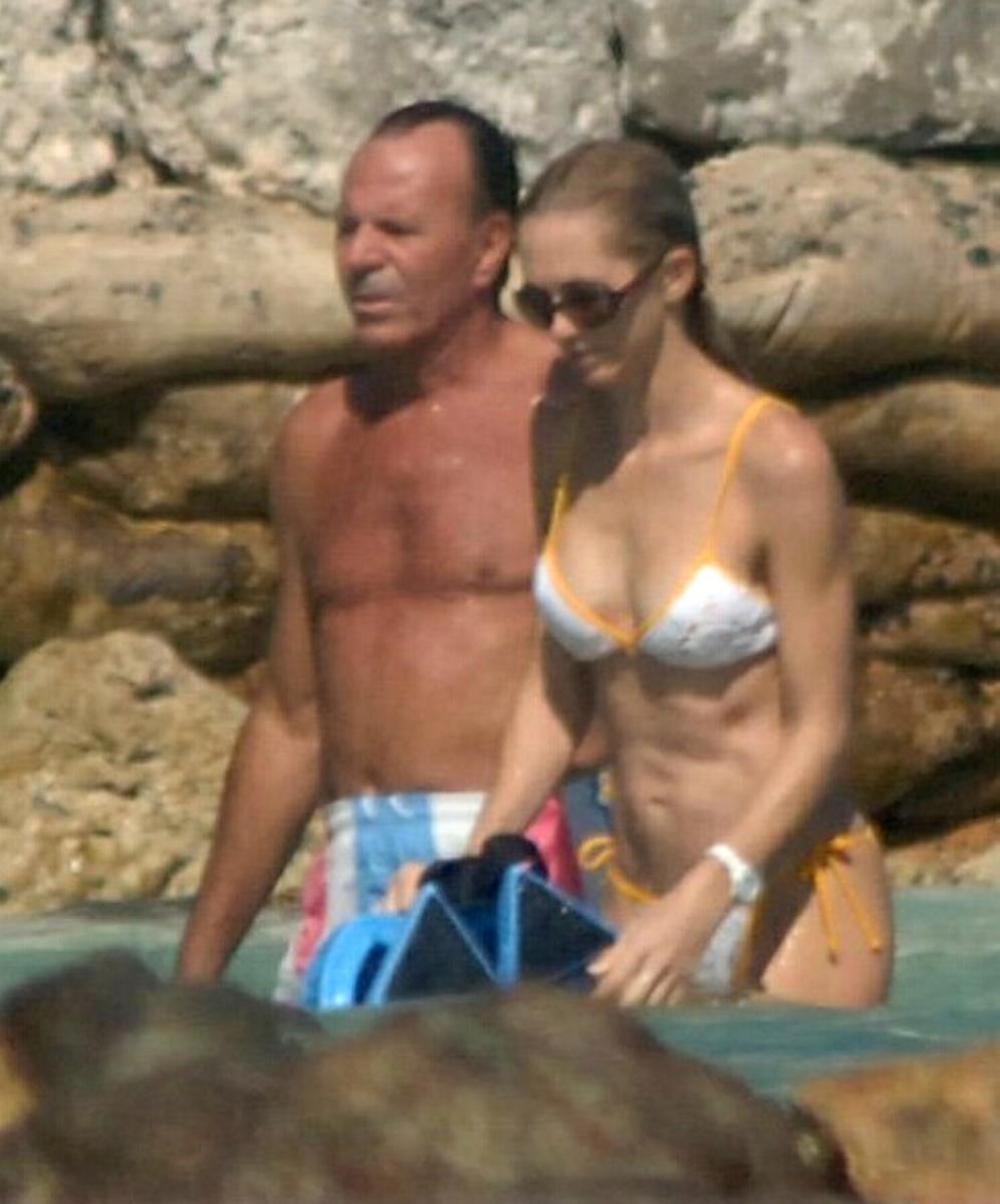 Hulio Iglesijas sa suprugom Mirandom Rijnsburger