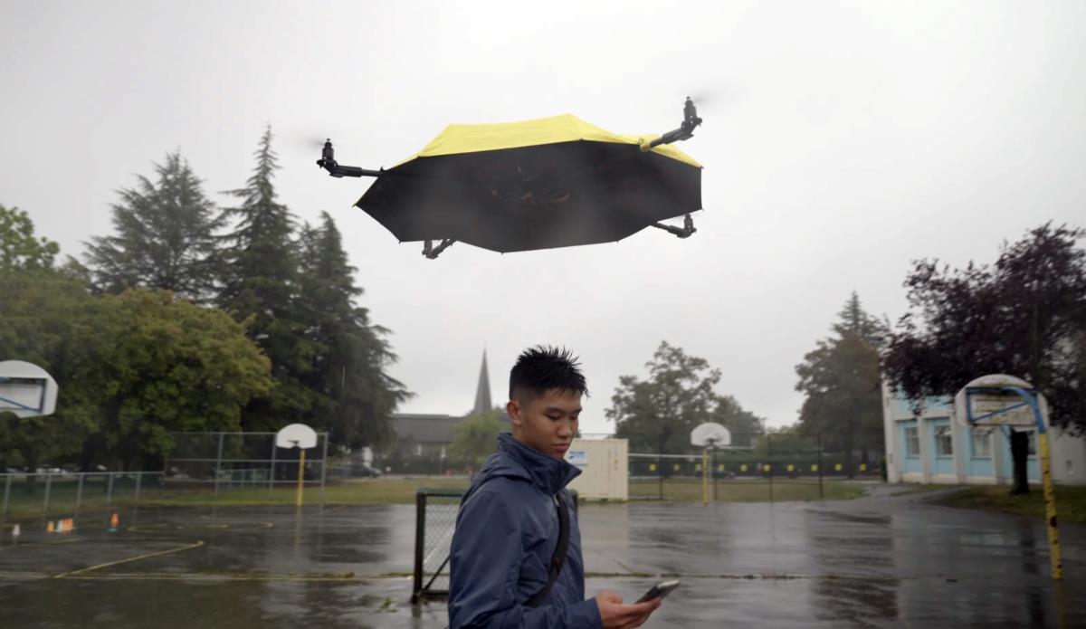 Jutjuber izmislio leteći kišobran