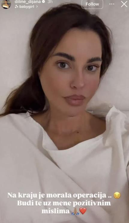 Dijana Dilajn se oglasila iz bolnice