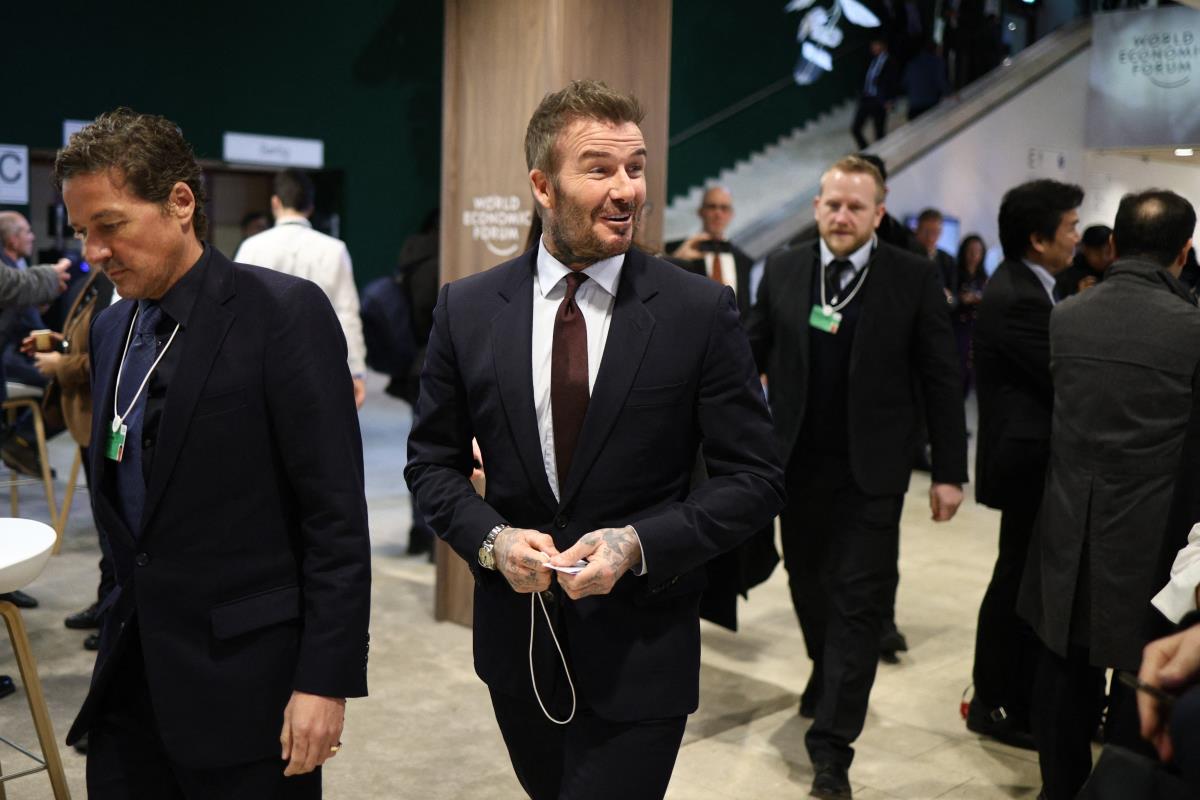 Dejvid Bekam na Svetskom ekonomskom forumu 2026