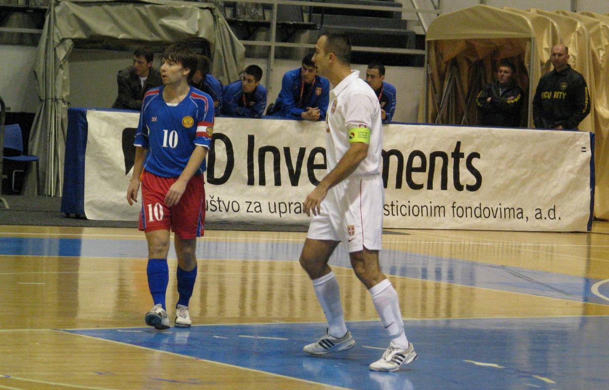 Bojan Đura Pavićević u dresu futsal reprezentacije Srbije