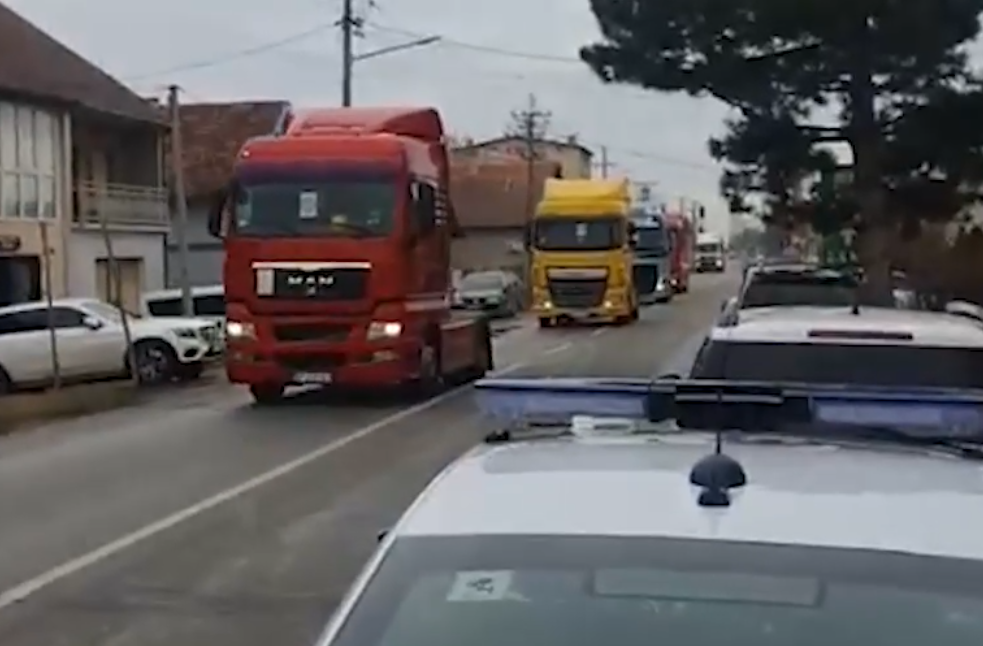 Štrajk kamiondžija Bačka Palanka