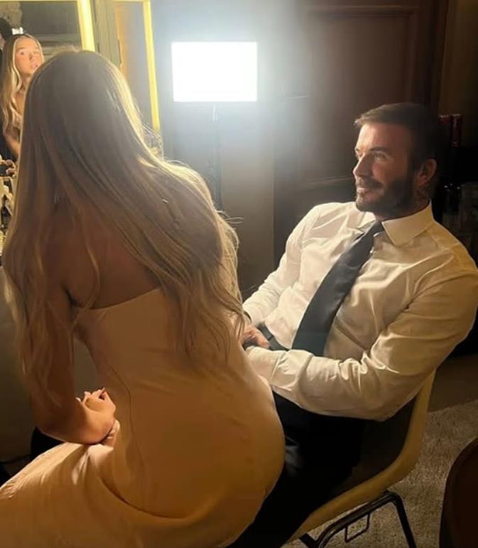 Dejvid Bekam sa ćerkom Harper