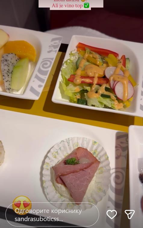 VIJAGRA NIJE ŠTEDEO DA UDOVOLJI DUPLO MLAĐOJ ŽENI: Avion kao hotel na nebu, ali Subotićka ipak našla zamerku: Hrana nije po mom ukusu (FOTO)