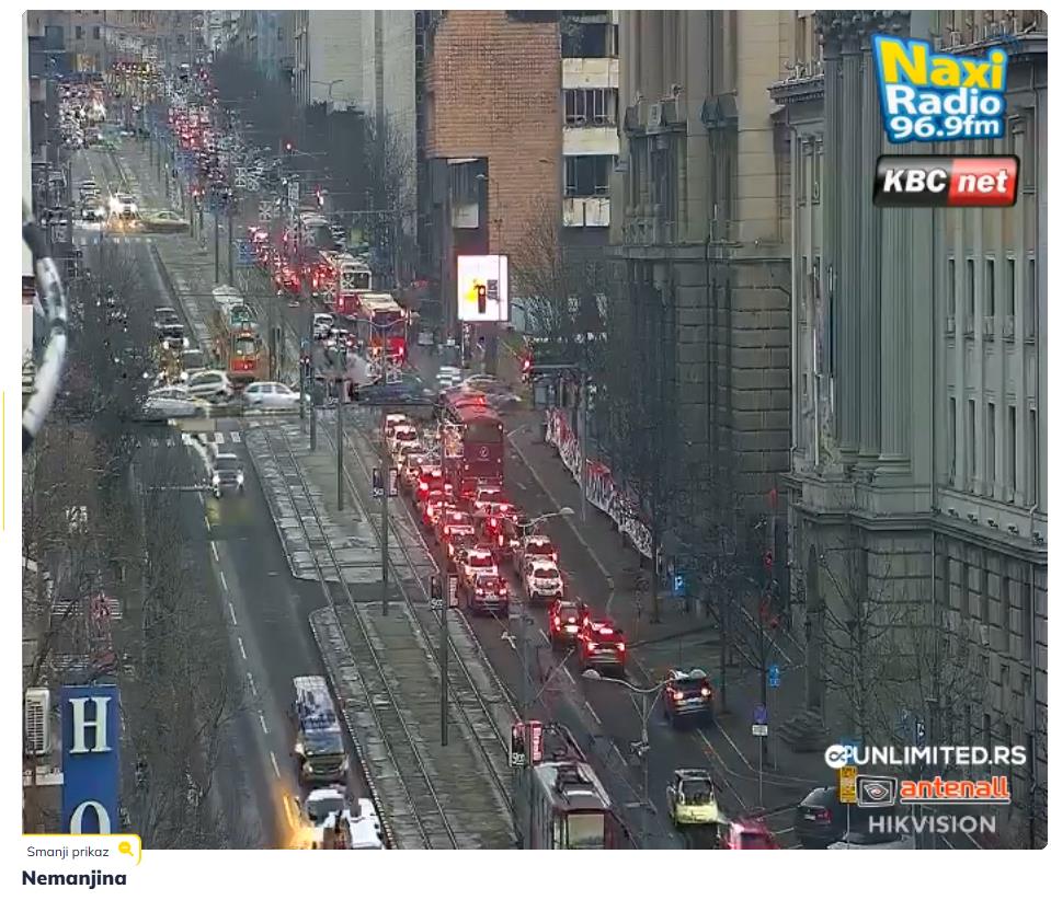 Gužve u saobraćaju u Beogradu, popodnevni kolaps i špic