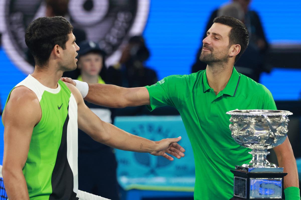 Novak Đoković, Karlos Alkaraz, Australijan open