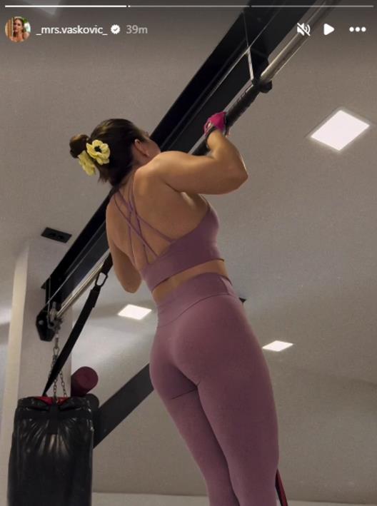 Aleksandra Vasković u teretani