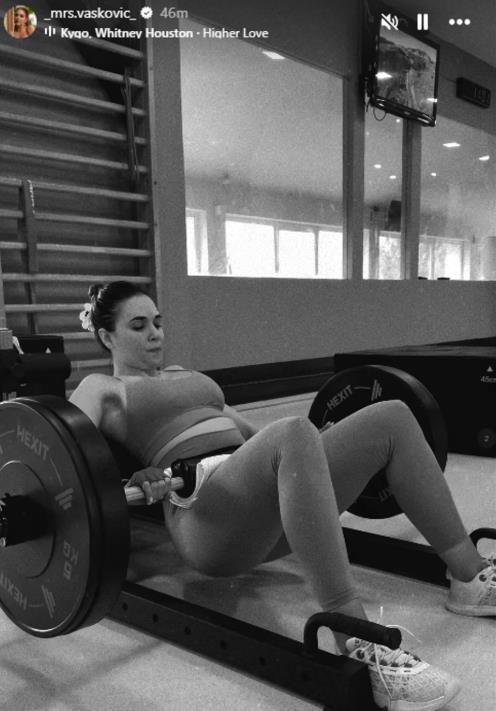 Aleksandra Vasković u teretani