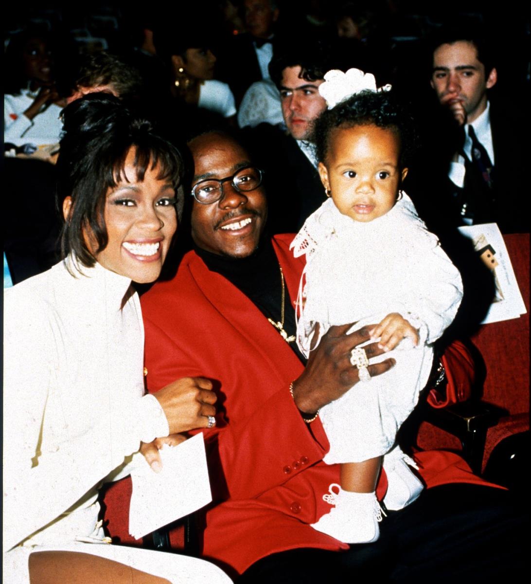 Vitni Hjuston i Bobi Braun sa ćerkom Bobi Kristinom