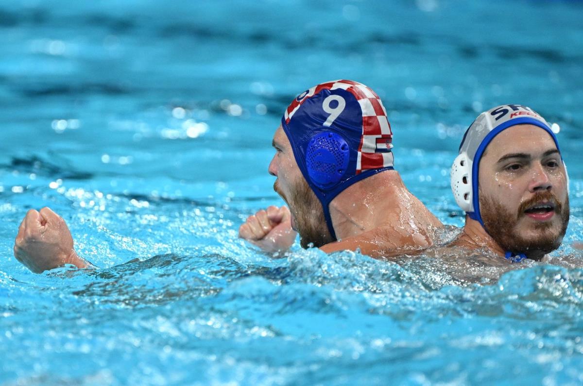 Jerko Marinić Kragić na utakmici protiv Srbije