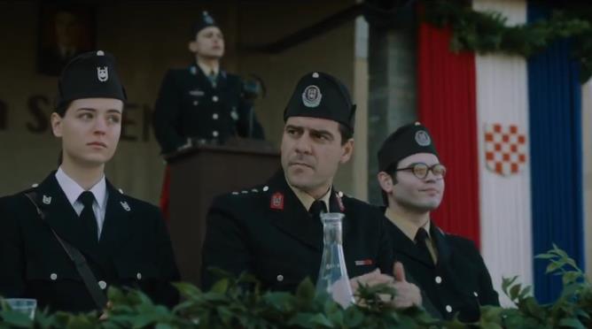 Alisa Radaković kao Nada Šakić, Igor Đorđević kao Ante Vrban i Bogdan Bogdanović kao Ljubo Miloš u filmu „Dara iz Jasenovca”