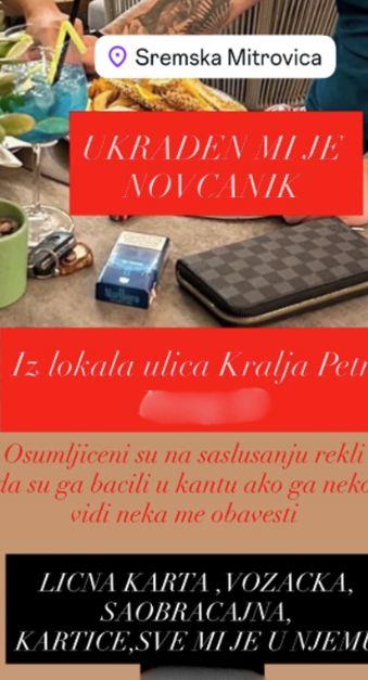 OPLJAČKANA SANJA GRUJIĆ! Bivša rijaliti učesnica objavila javni apel: Molim vas da mi neko javi ako ga je video...