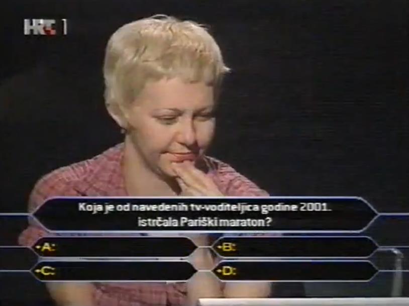 Mira Bićanić u studiju kviza Želite li da postane milioner 2003. godine  (4).PNG