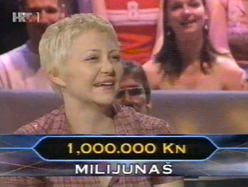 Mira Bićanić u studiju kviza Želite li da postane milioner 2003. godine  (5).PNG