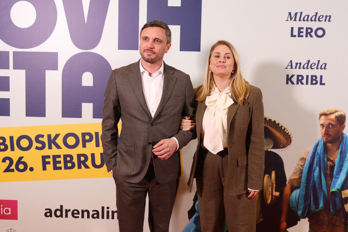 Tamara Krcunović i Zlatan Vidović na premijeri filma Biće novih leta