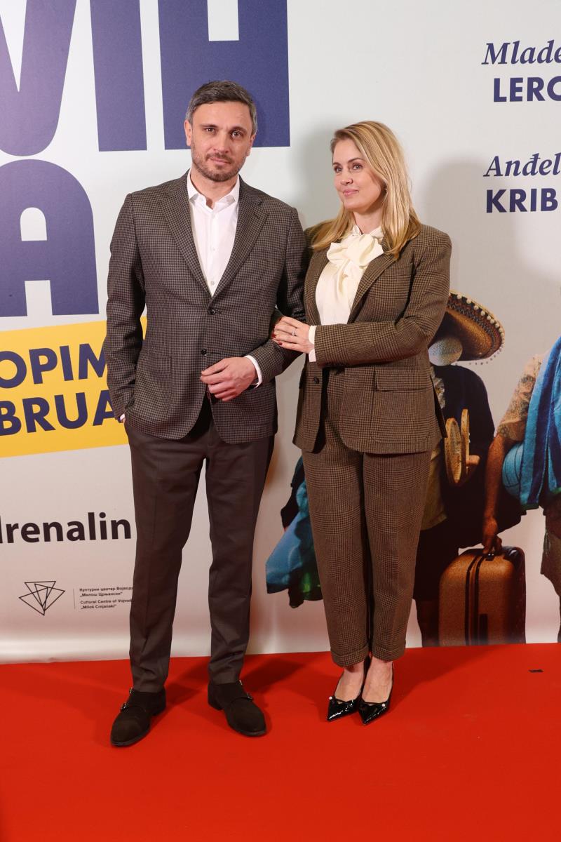 Tamara Krcunović i Zlatan Vidović na premijeri filma Biće novih leta