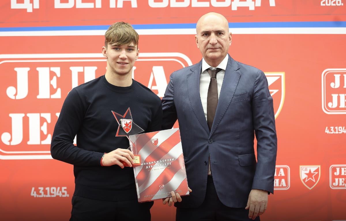 Vasilije Kostov i Mitar Mrkela na proslavi 81. rođendana SD Crvena zvezda