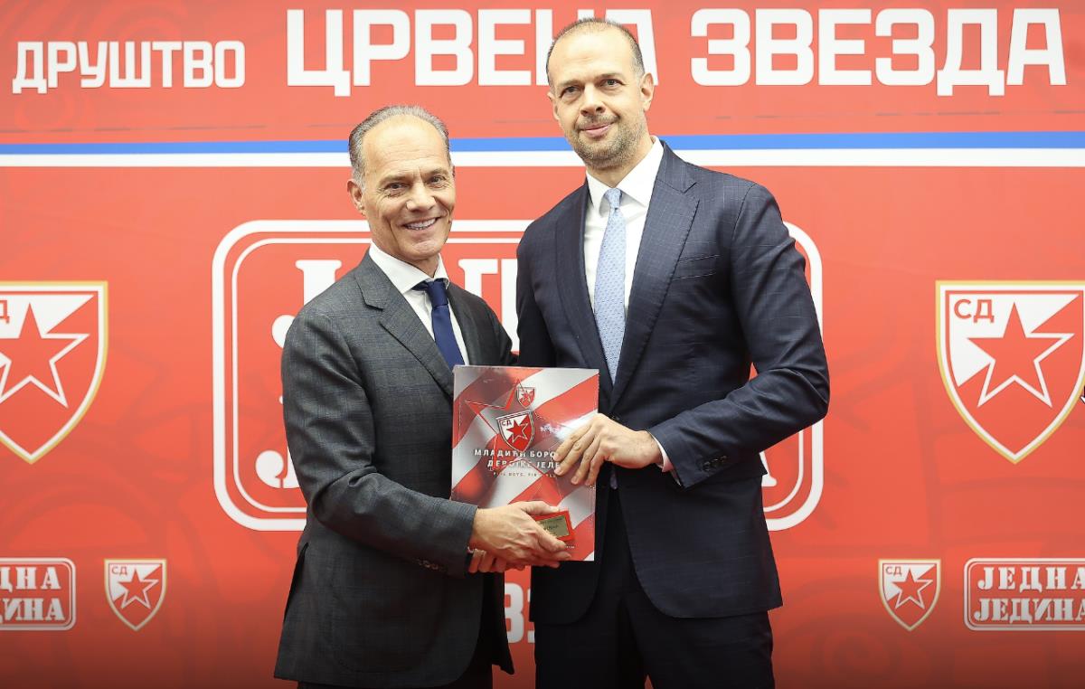 Draško Marković i Marko Petrović na proslavi 81. rođendana SD Crvena zvezda