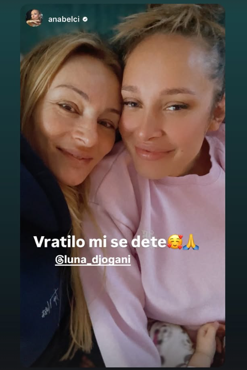 "VRATILO MI SE DETE" Emotivno u domu Lune Đogani - odmah uletela u zagrljaj Anabeli i ćerki: Sad je srce na mestu (FOTO)