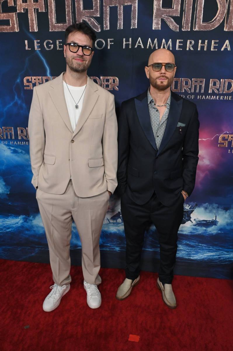 Zoran Lisinac i Domagoj Mazuran, premijera filma Storm Rider, foto Michael Mattes.jpg