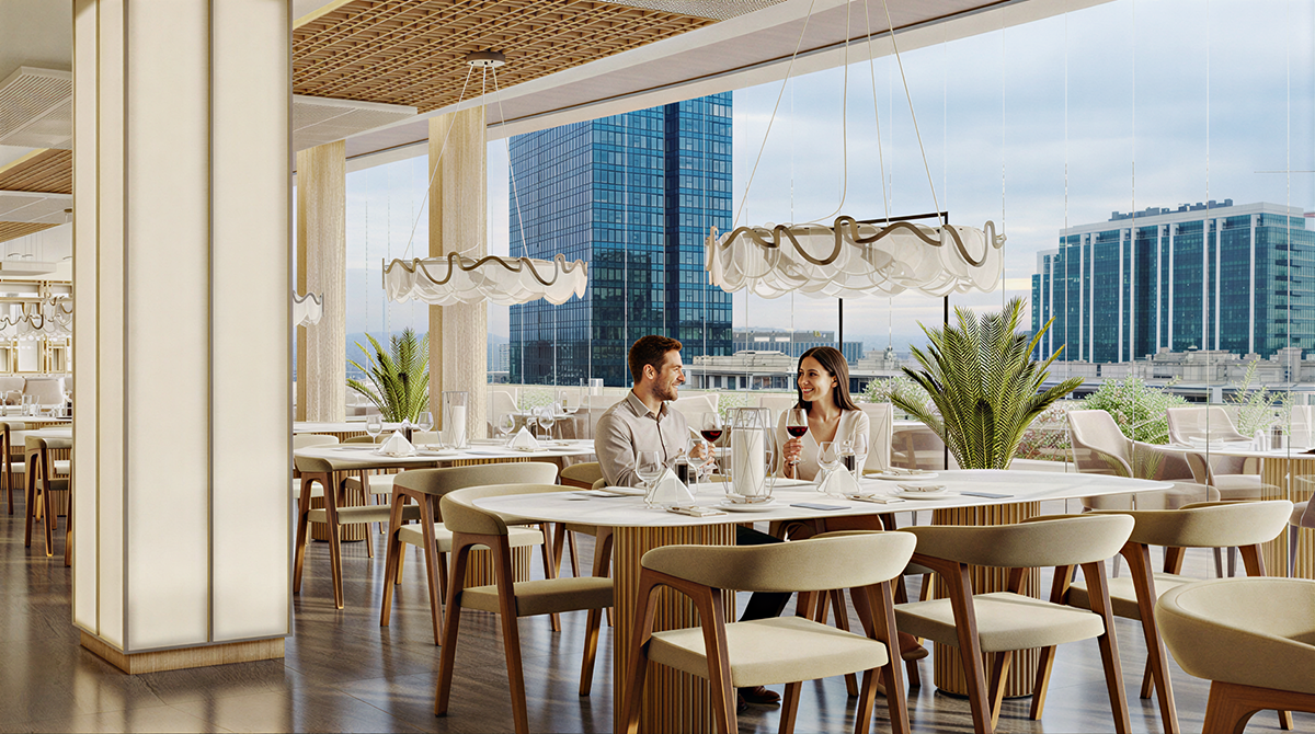 Restoran sa pogledom i ljudima.jpg