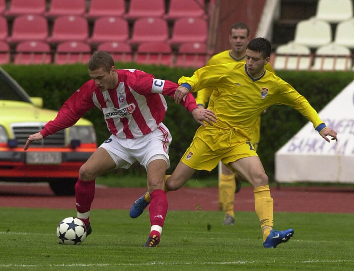 Nemanja Vidić u dresu Crvene zvezde