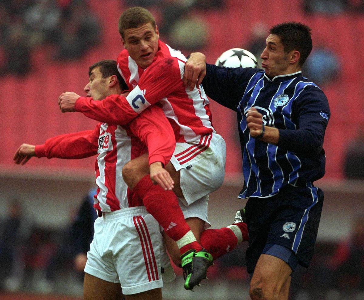 Nemanja Vidić u dresu Crvene zvezde