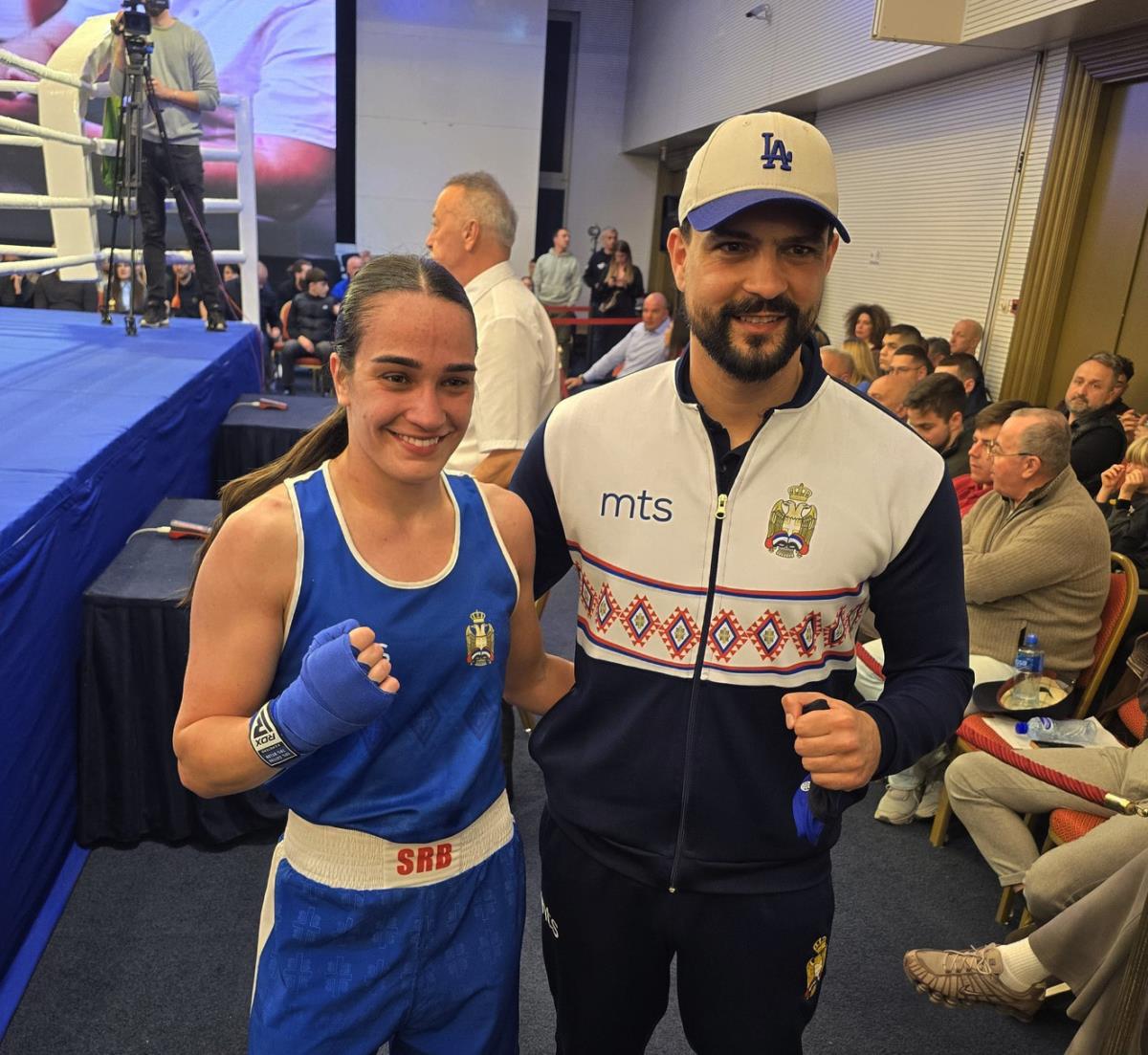 Sara Ćirković i selektor Mirko Ždralo