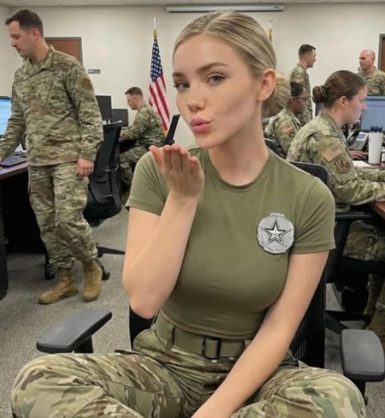 Lažni AI profil Džesike Foster, navodne plavuše iz američke vojske, izazvao veliku pažnju na društvenim mrežama (3).PNG