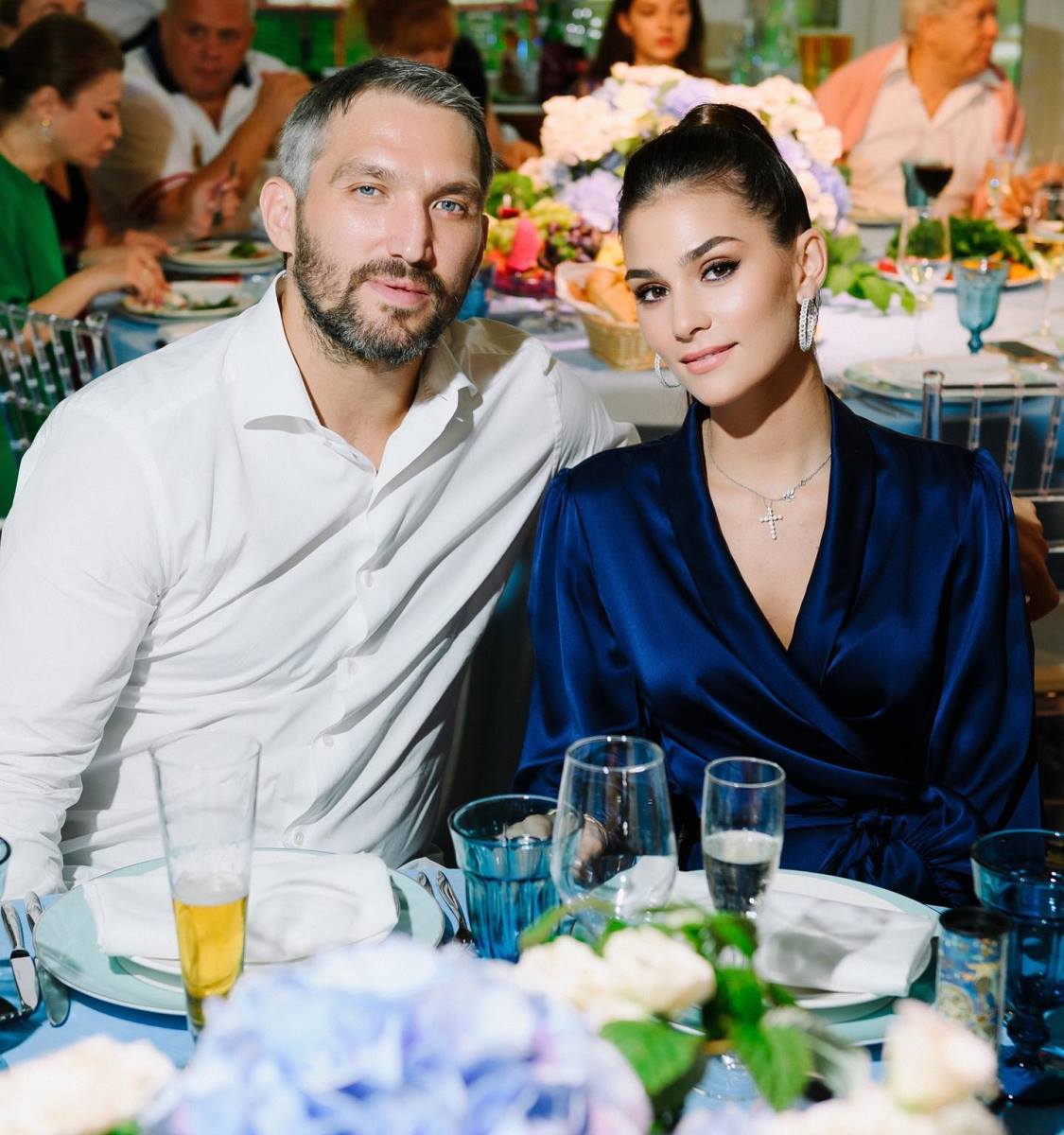 Aleksandar Ovečkin sa suprugom Anastasijom Šubskom