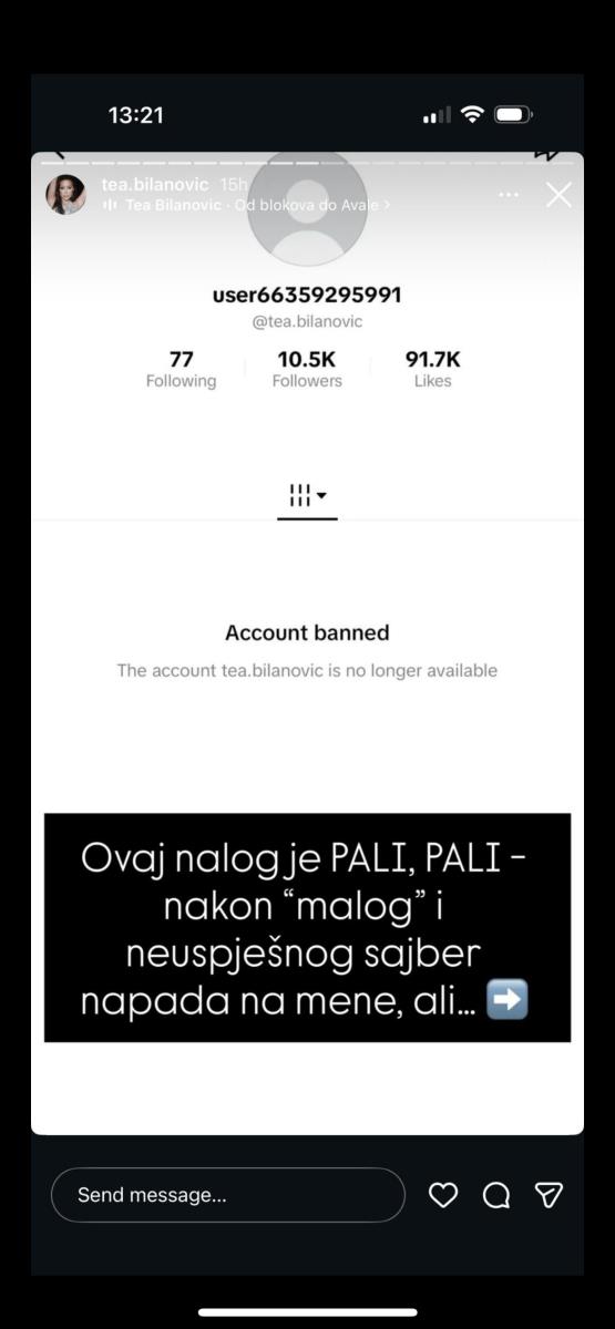 Tea Bilanović trpi sajber nasilje
