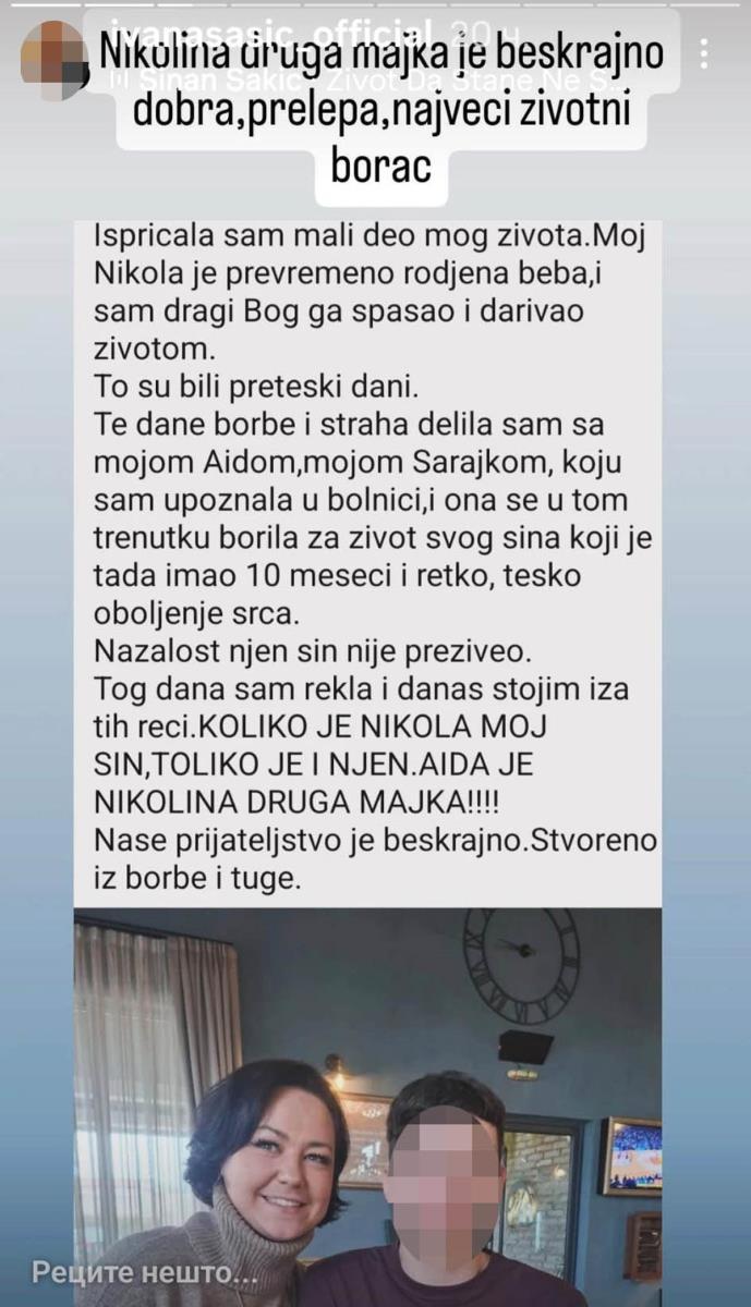 PRIČA KOJA SLAMA SRCA! Ivana Šašić pokazala drugu majku svog sina! Pevačica se jedva izborila za život mezimca, ovo su detalji